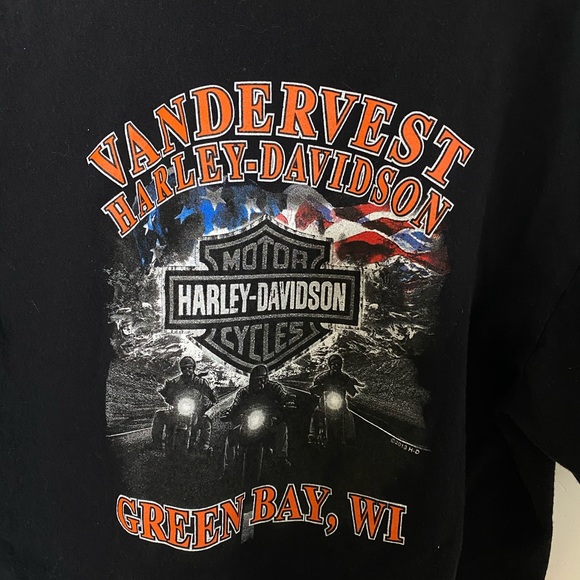 Harley Davidson custom crop top cut off sh… - Picture 4 of 8